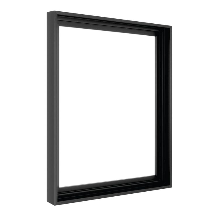 BLACK FLOATING FRAME style canvas with modern trim