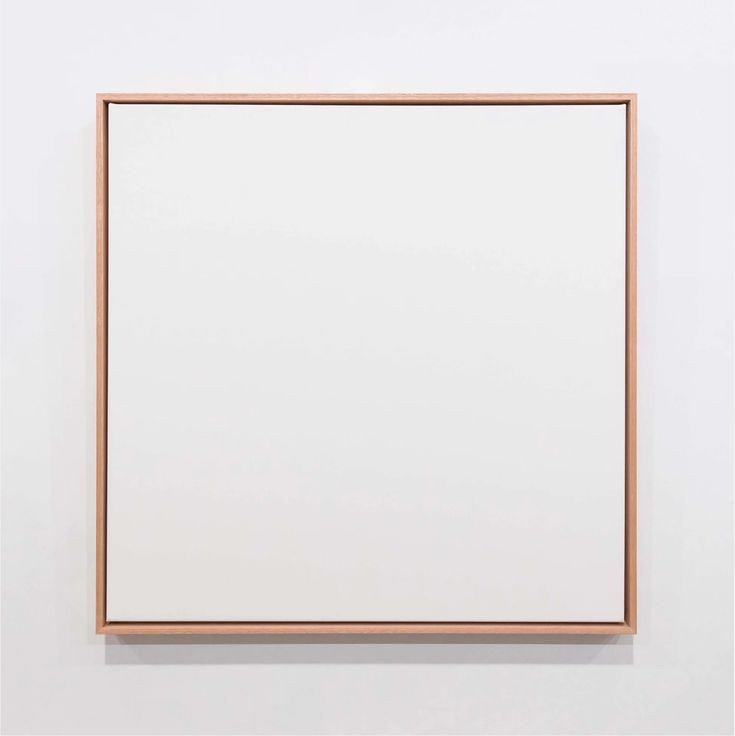 OAK FLOATING FRAME WITH WHITE CANVAS floating frame with canvas