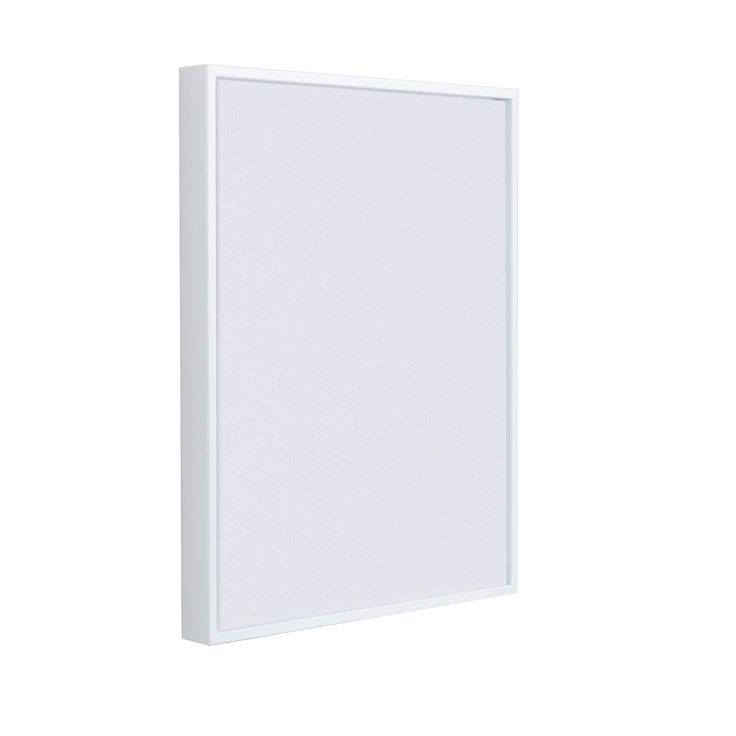 WHITE FLOATING FRAME WITH WHITE CANVASE white canvas