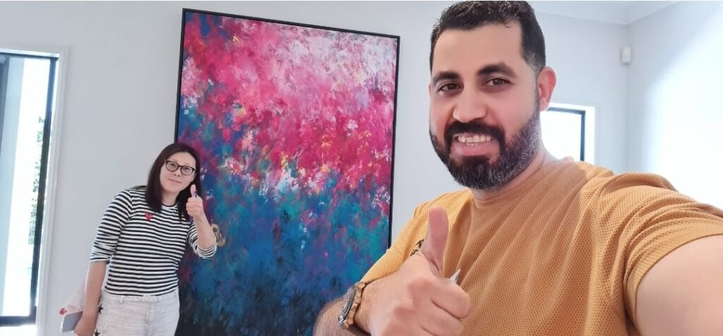 Original painting frame